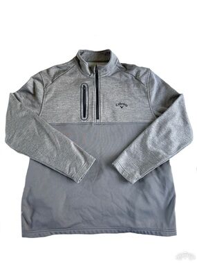 Callaway Men's Mixed Media Midweight 1/2 Zip Golf Pullover